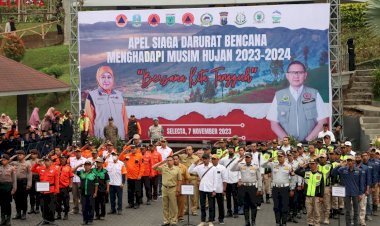 Polres-Batu-Bersama-Forkopimda-Siagakan-Personel-Penanganan-Bencana-Alam