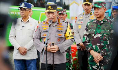 Tindaklanjuti-Arahan-Presiden,-Kapolri-Lepas-Mudik-Gratis-Polri-Presisi