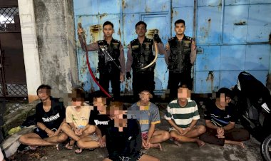 Polrestabes-Surabaya-Berhasil-Amankan-7-Remaja-Gangster-yang-Resahkan-Warga