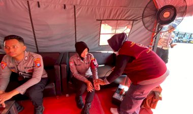 Pastikan-Personel-Pengamanan-WWF-Tetap-Prima,-Polresta-Banyuwangi-Siagakan-Tenaga-Medis