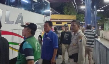 Dukung-Pengamanan-KTT-IAF,-Polresta-Sidoarjo-Patroli-di-Terminal-Purabaya-Bus-Jurusan-Bali-Jadi-Atensi