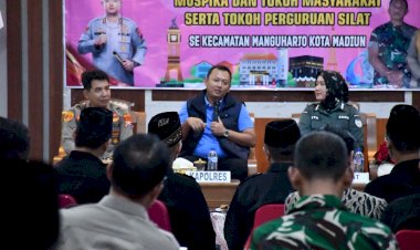 Silaturahmi-Kapolres-Madiun-Kota-dengan-Tokoh-Pencak-Silat-Jalin-Kerja-Sama,-Jaga-Kamtibmas-Jelang-Suro