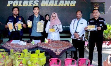 Polres-Malang-Bongkar-Sindikat-Pengoplos-LPG-Bersubsidi-di-Kepanjen