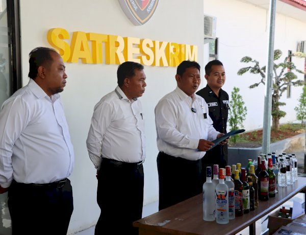 Jelang Ramadhan Polres Pamekasan Gelar Razia Miras