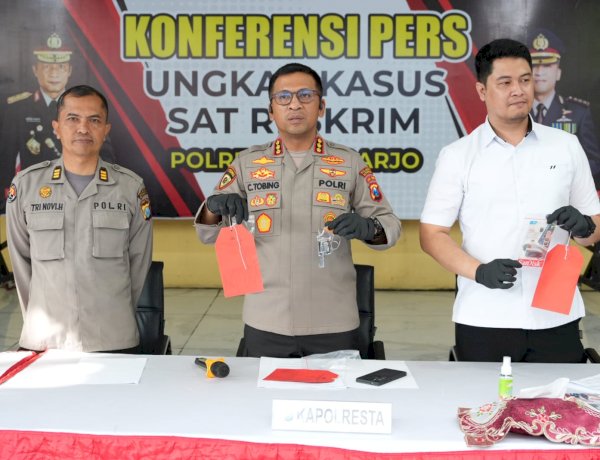 Polresta Sidoarjo Ungkap Pencurian Brankas di Taman Pinang Indah, Pelaku Sindikat Lintas Provinsi