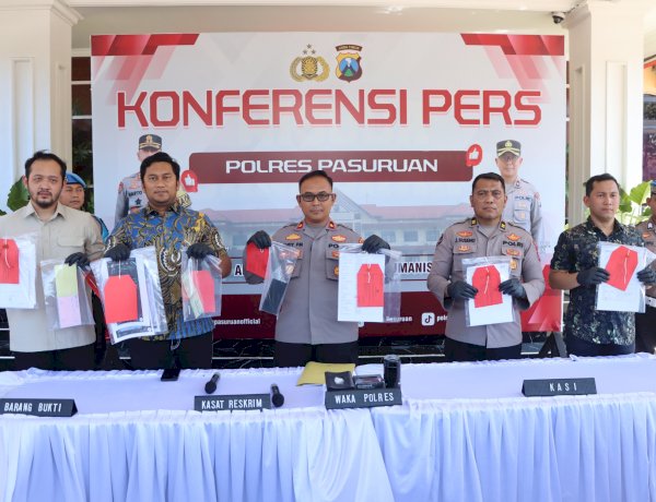 Polres Pasuruan Amankan 5 Tersangka Kasus Tambang Andesit Ilegal di Purwosari