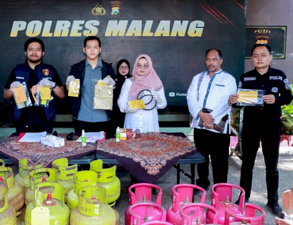 Polres Malang Bongkar Sindikat Pengoplos LPG Bersubsidi di Kepanjen