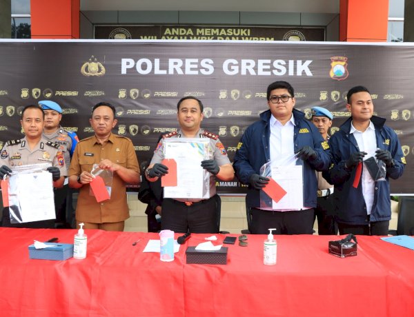 Polres Gresik Amankan Tersangka Penipuan Rekrutmen ASN Modus Jual Beli SK Palsu