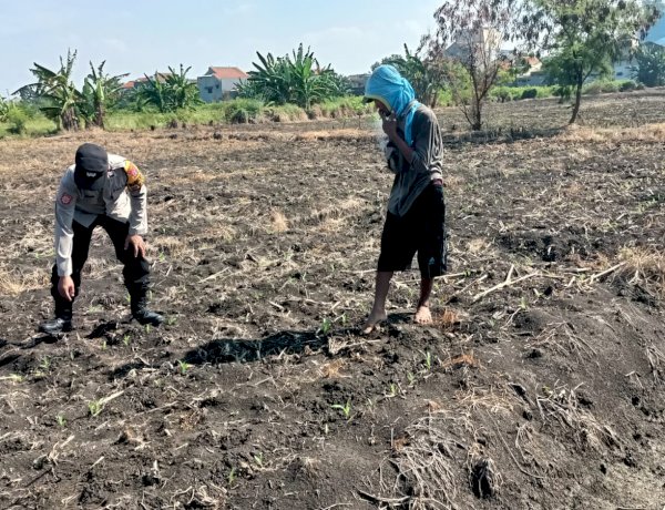 Kapolsek Taman Optimalkan Ketahanan Pangan