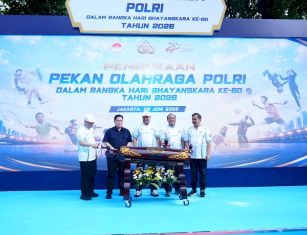 Menpora Erick Thohir Apresiasi Pekan Olahraga Polri 2026: Makin Banyak Event Olahraga, Makin Baik untuk Bangsa