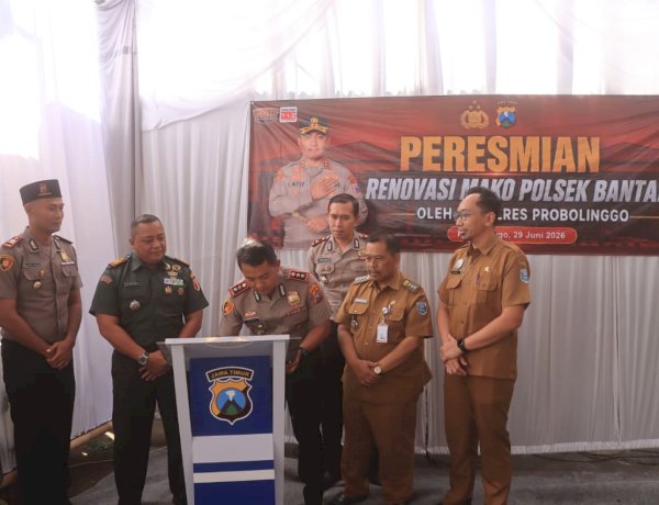 Kapolres  Probolinggo Resmikan Renovasi Polsek Bantaran dan Besuk,Tekankan Optimalisasi Pelayanan Publik