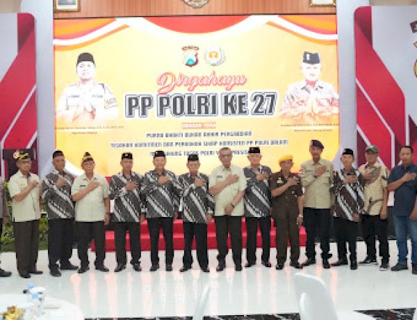Komitmen Pengabdian dalam HUT PP Polri Ke-27 di Polresta Sidoarjo