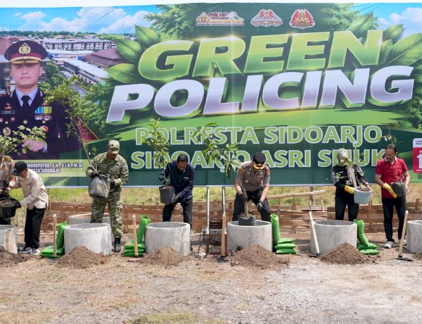 Polresta Sidoarjo Dorong Pelestarian Lingkungan Melalui Green Policing
