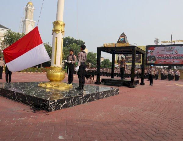 Polresta Sidoarjo Gelar Upacara Sumpah Pemuda Ke-98, Teguhkan Semangat Patriotisme, Kegigihan dan Empati