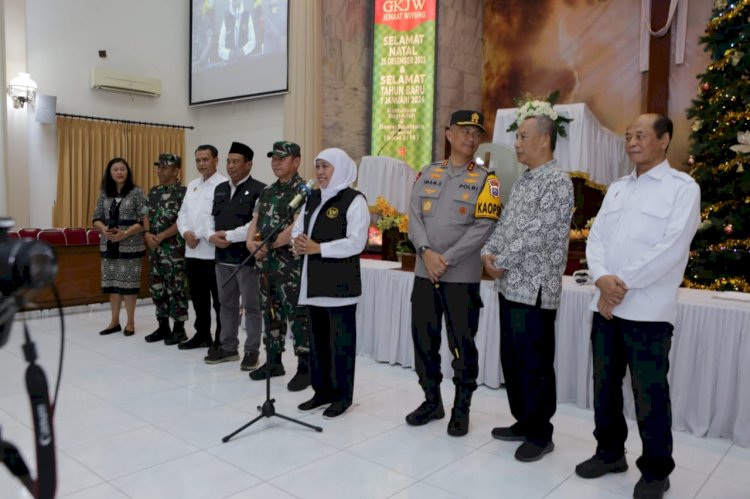 Kapolda Jatim bersama Forkopimda Kunjungi Sejumlah Gereja Cek Kesiapan Natal Nasional