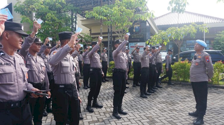 Tingkatkan Disiplin Anggota, Si Propam Polresta Sidoarjo Gelar Gaktibin