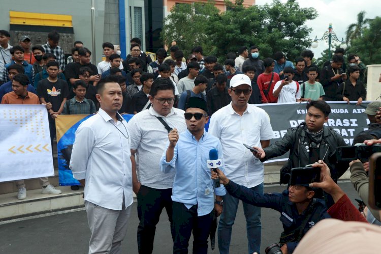 Suarakan Pemilu Bermartabat Tanpa Provokasi Ratusan Mahasiswa di Surabaya Gelar Deklarasi