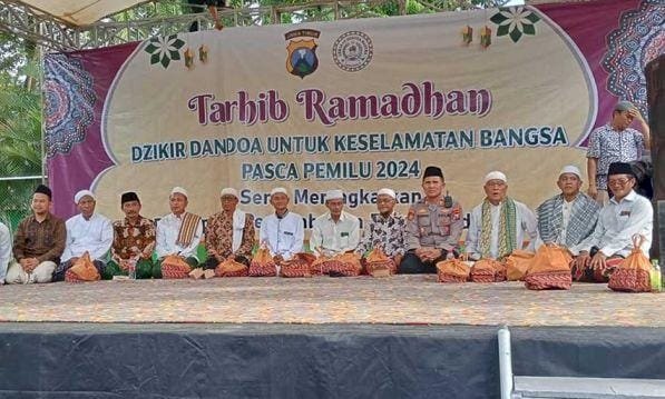 Sambut Ramadhan Polda Jatim Gandeng LSM Gapura dan Ulama Gelar Istighosah di Pamekasan