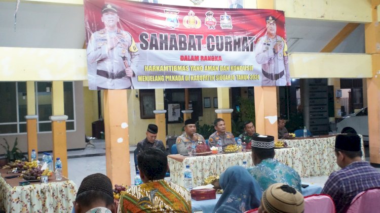 Jaga Kondusifitas Kamtibmas, Polisi Gelar Sahabat Curhat bersama Warga Jabon