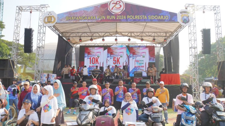 Semarak Bhayangkara Run Polresta Sidoarjo 2024