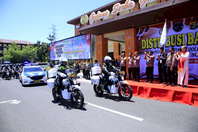 Sebar 5.000 Paket Sembako, NCS Polri Minta Masyarakat Lampung Gelorakan Pilkada Damai