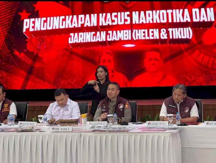 Bareskrim Polri ungkap Jaringan Narkoba Wilayah Jambi H dan DS