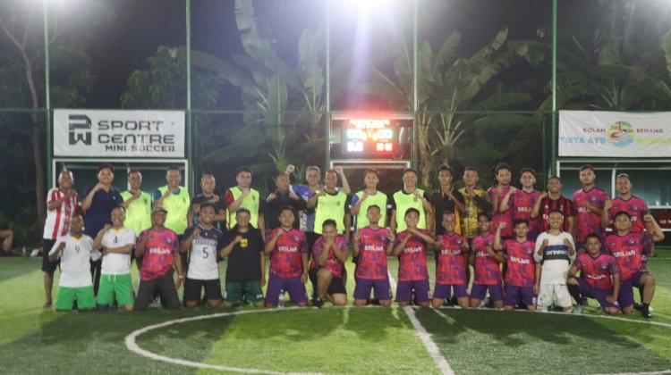 Cooling System Pilkada 2024, Polres Pasuruan Kota Gelar Mini Soccer Bareng Media