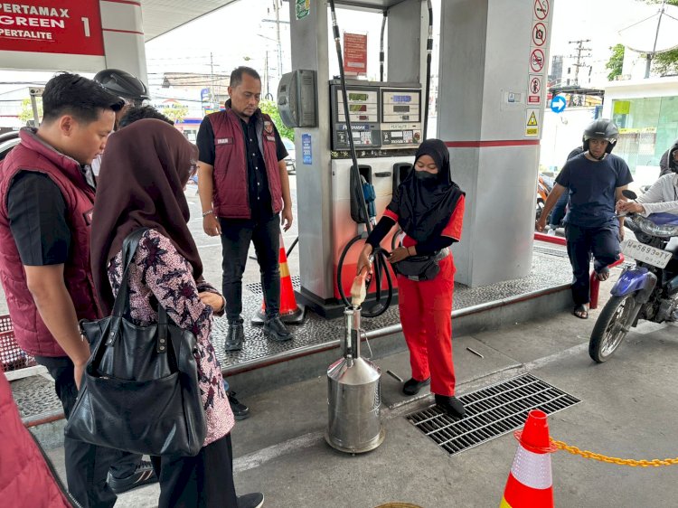 Adanya Keluhan Penurunan Kualitas BBM, Polresta Sidoarjo Cek SPBU