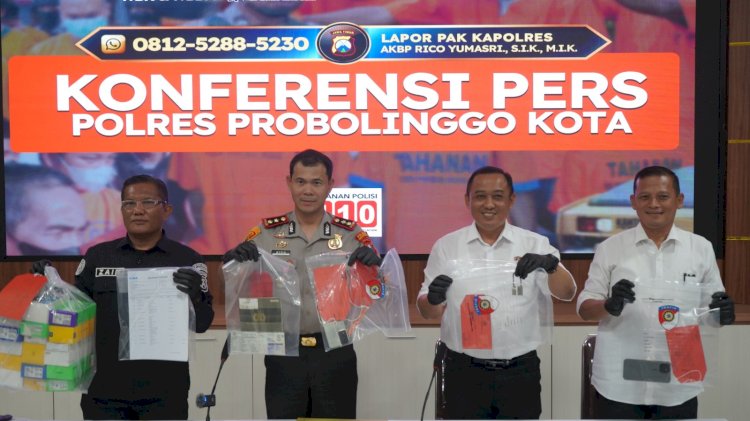 Polres Probolinggo Kota Amankan Komplotan Curanmor dan Pembobol Konter