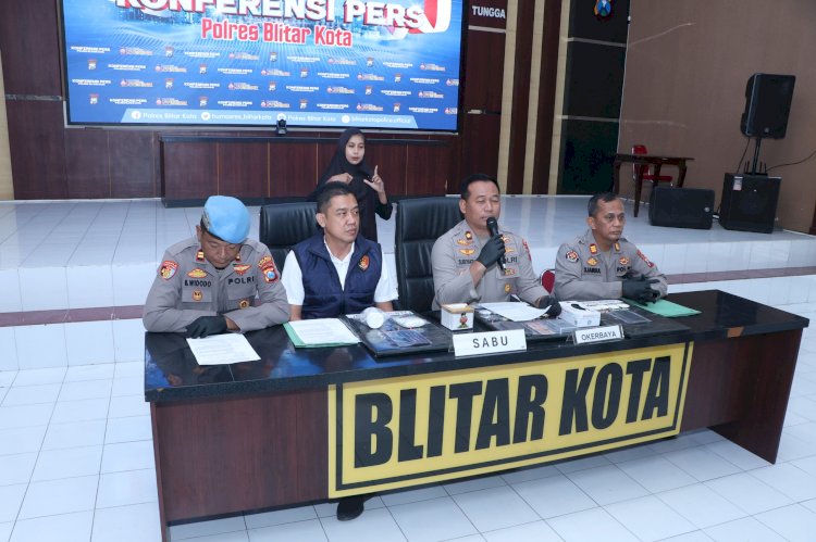 Wujudkan 'Zero Narkoba', Polres Blitar Kota Ungkap Sejumlah Kasus Narkotika dan Amankan Tersangka Pengedar